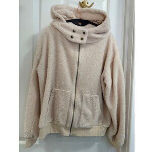 Porridge Anthropologie Teddy Sherpa Zip-Up Hoodie Jacket M